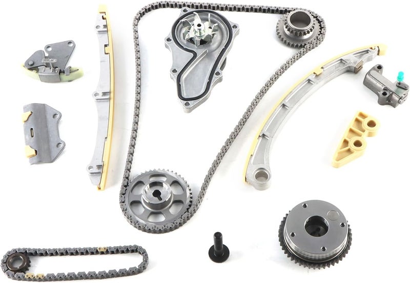 Autodevil Store Timing Chain Water Pump Kit Compatible with Accord 2008-2012 2.4L with VVT Sprocket, Guide Rail, Tensioner, Oil Pump Drive Sprocket Replace 14530-RZA-A01 14520-RAA-A0114510-RAA-A01 - Image 1